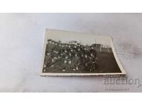 Fotografie Sofia Krasno Selo II pluton în curtea cazărmii 1944