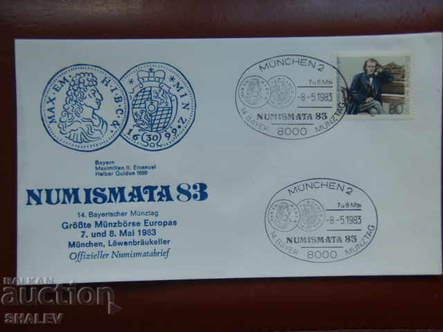 Auction  1983 FDC - first day envelope from NUMISMATA 1983!!!