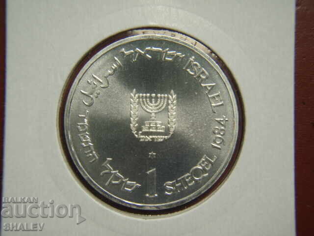 Auction  1 Shekel 1984 Israel - Uncirculated