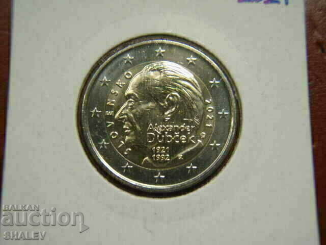 2 euro 2021 Slovacia „Dubcek” - Unc (2 euro) 2 euro 2021 Slovacia „Dubcek” - Unc (2 euro)