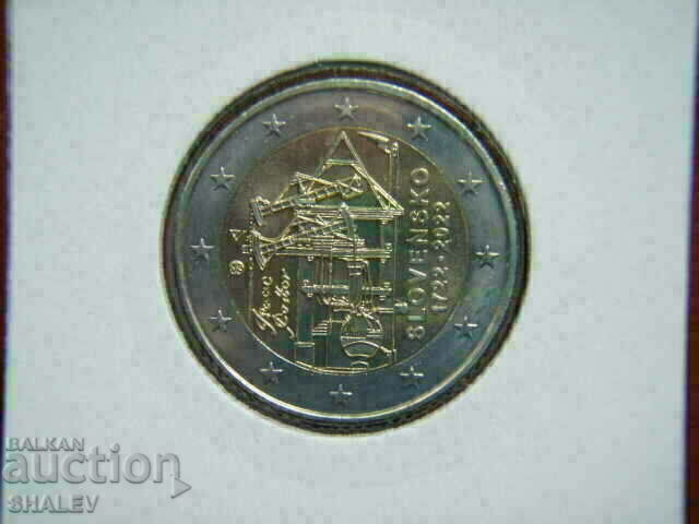 2 euro 2022 Slovacia „300 de ani” - Unc (2 euro) cu preț € 4.59 | 8.98 BGN