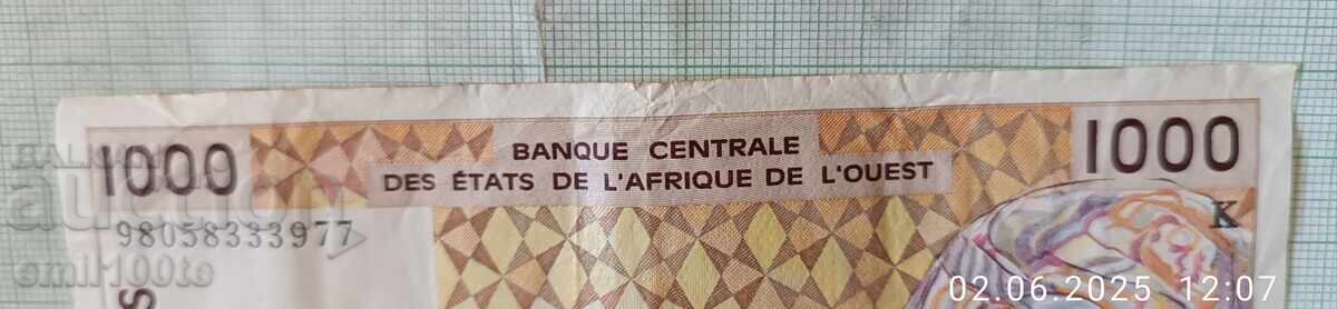 1000 φράγκα Δυτική Αφρική - 7