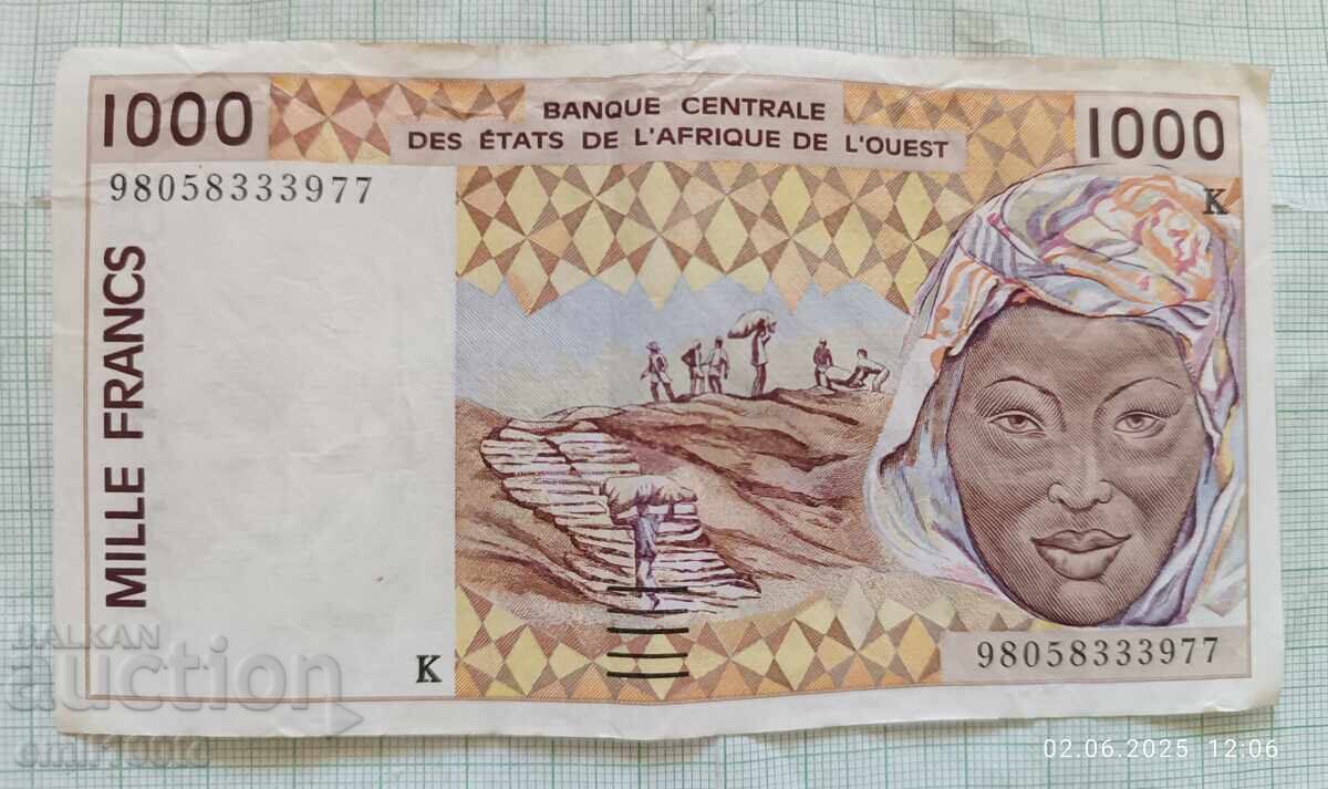 1000 φράγκα Δυτική Αφρική