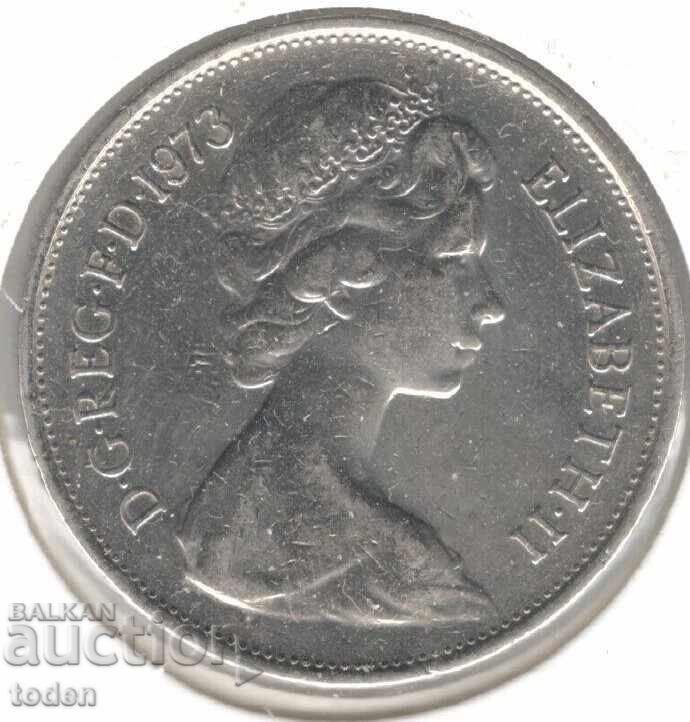 Ηνωμένο Βασίλειο-10 Pence-1973-KM# 912-Ελισάβετ Β' 2ο πορτρ