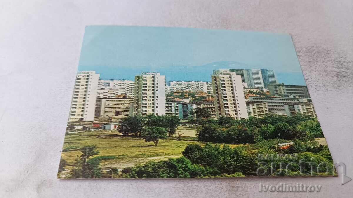 Carte poștală Burgas, cartierul rezidențial Tolbuhin și Izgrev Carte poștală Burgas, cartierul rezidențial Tolbuhin și Izgrev