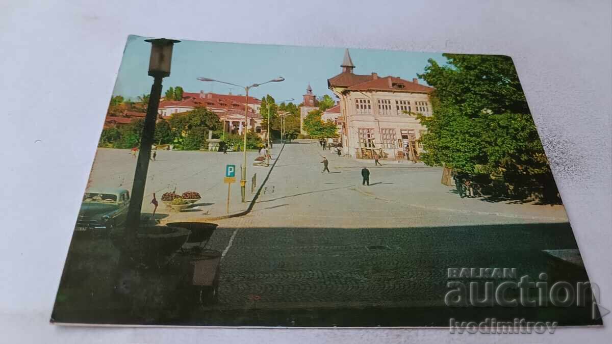 Пощенска картичка Свищов Червеният площад Пощенска картичка Свищов Червеният площад