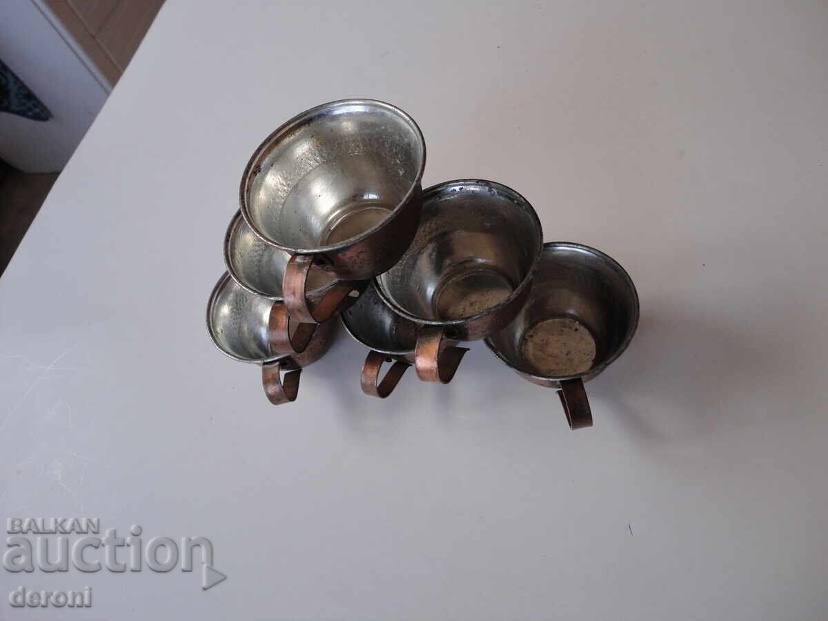 Δημοπρασία Σερβίτσιο από χαλκό και μέλι, φλιτζάνια, φλιτζάνι 2