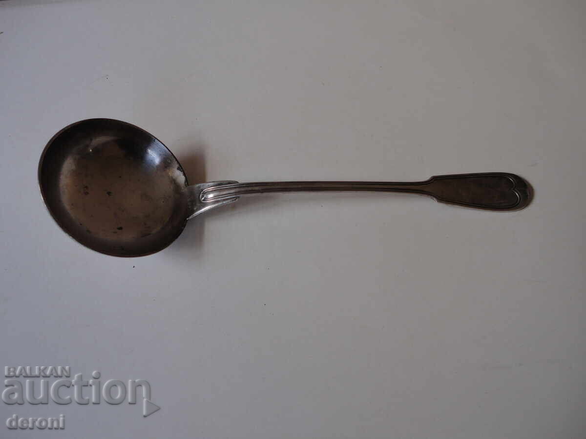 Large silver-plated ladle, marked with price 35.00 BGN | € 17.90