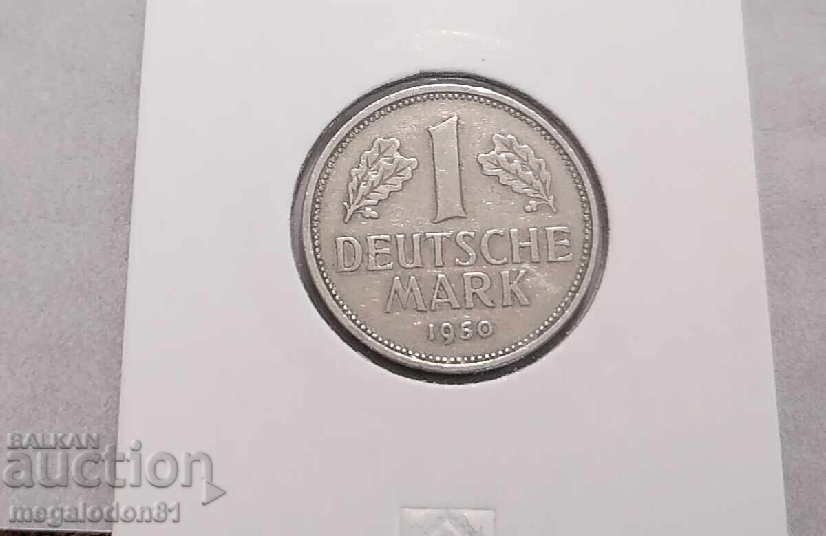 ФРГ - 1 марка , 1950, J ФРГ - 1 марка , 1950, J