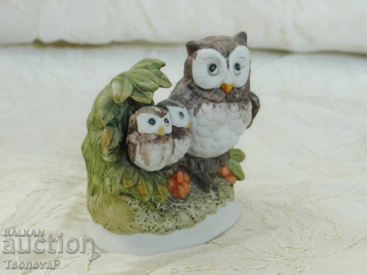 Figurine Family of Owlets in Unglazed Porcelain with price 4.00 BGN | € 2.05 Figurine Family of Owlets in Unglazed Porcelain with price 4.00 BGN | € 2.05