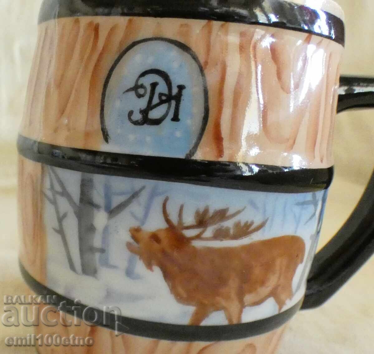 Халба буре с Елен стар български порцелан Китка Нови пазар с цена 15.00 лв. | € 7.67