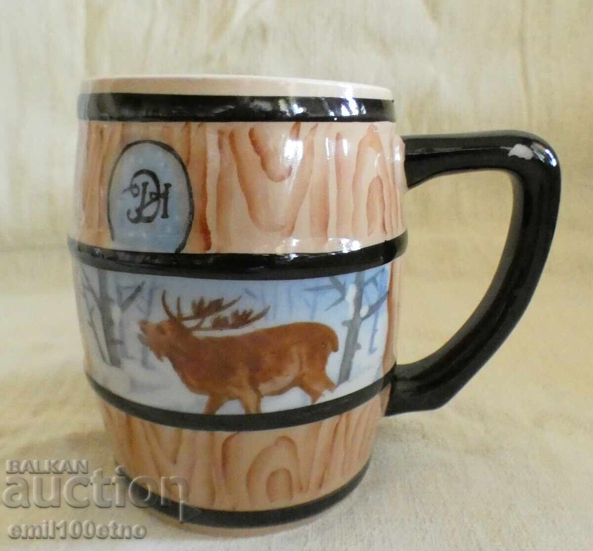 Халба буре с Елен стар български порцелан Китка Нови пазар