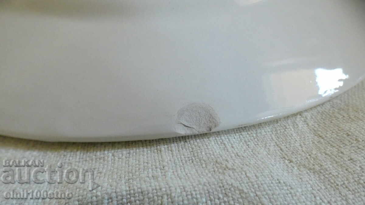 Farfurie de perete porțelan sovietic ZIK reclamă Pamporovo - 6 Farfurie de perete porțelan sovietic ZIK reclamă Pamporovo - 6