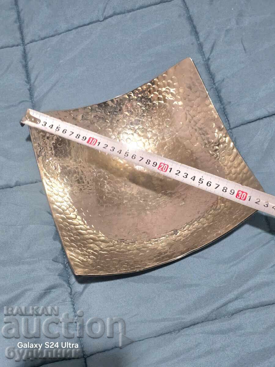 Silver-plated beautiful fruit bowl for fruits. Dimensions in the photo - 7