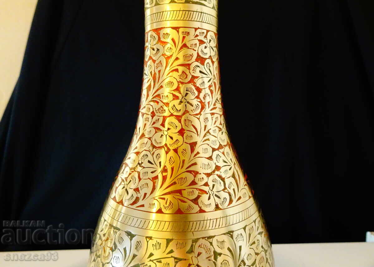 Delivery of Bronze vase, cloisonné enamel 37 cm