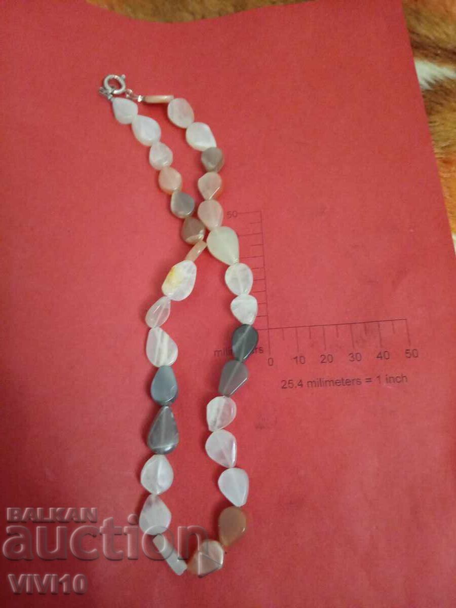 Antique necklace with natural stones