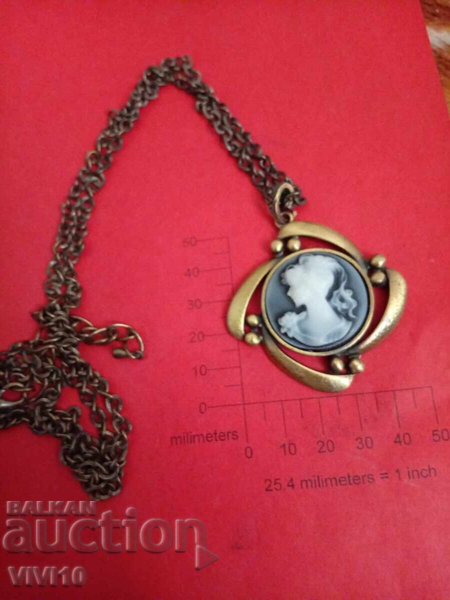 Antique cameo necklace