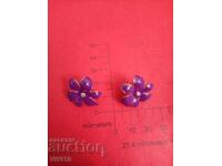 Antique enamel earrings