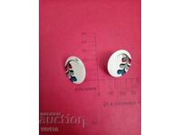 Antique enamel earrings