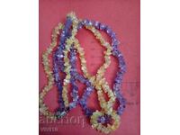 Старинно колие с аметист