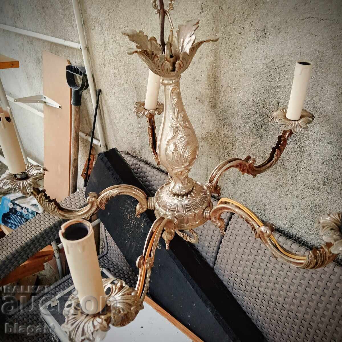 Pendulă antică din bronz cu 5 brațe cu preț € 35.79 | 70.00 BGN