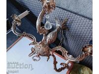 Candelabru baroc din bronz cu 5 brațe