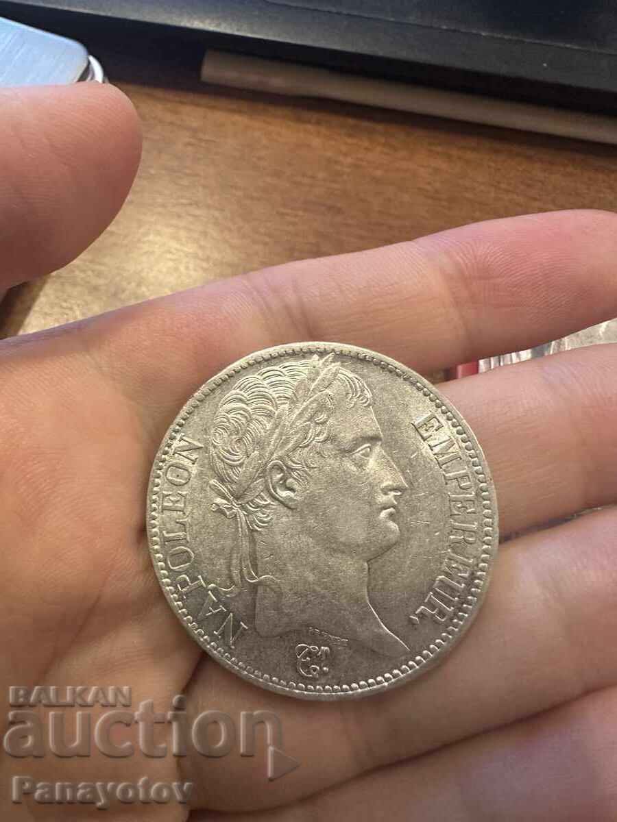 5 Francs Napoleon I 1809, Stamped, Glossy, Brilliant, France