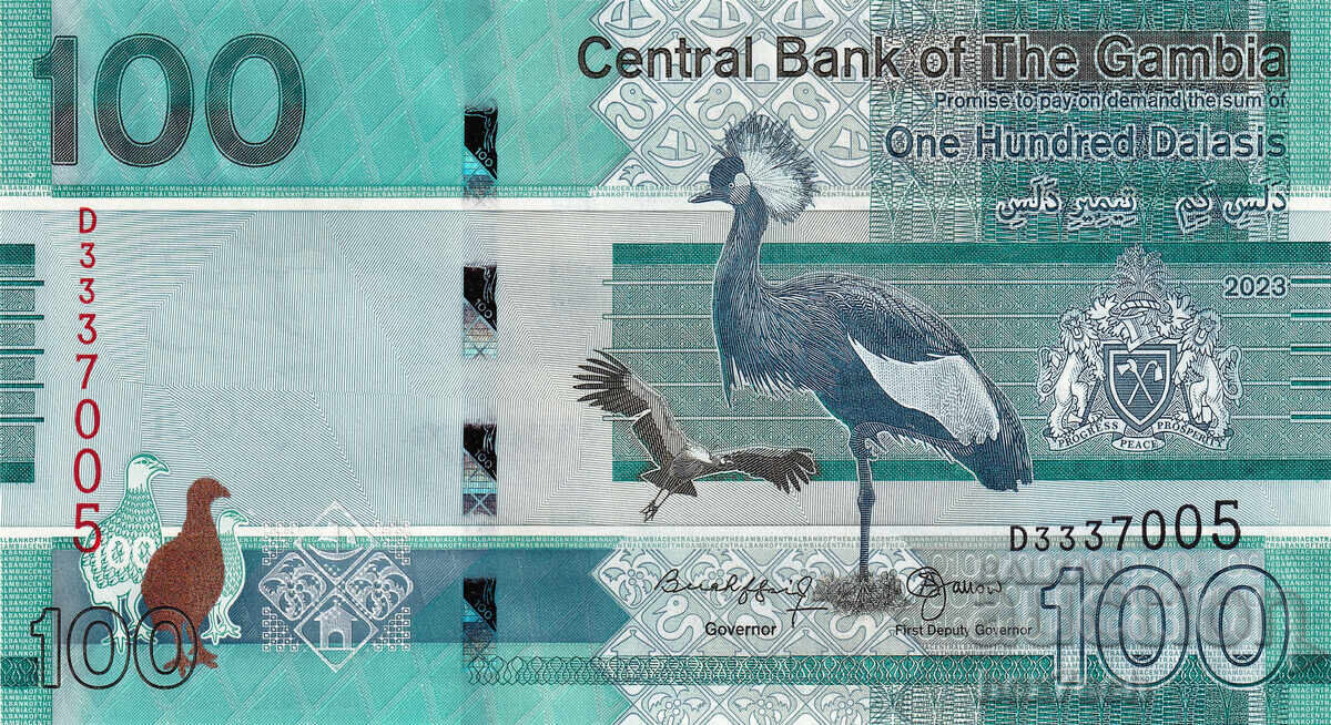 ❤️ ⭐ Гамбия 2023 100 даласи UNC нова ⭐ ❤️ с цена 19.49 лв. | € 9.97