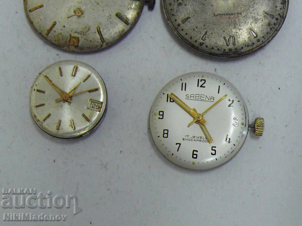 Auction Lot of Swiss mechanisms, non-working Auction Lot of Swiss mechanisms, non-working