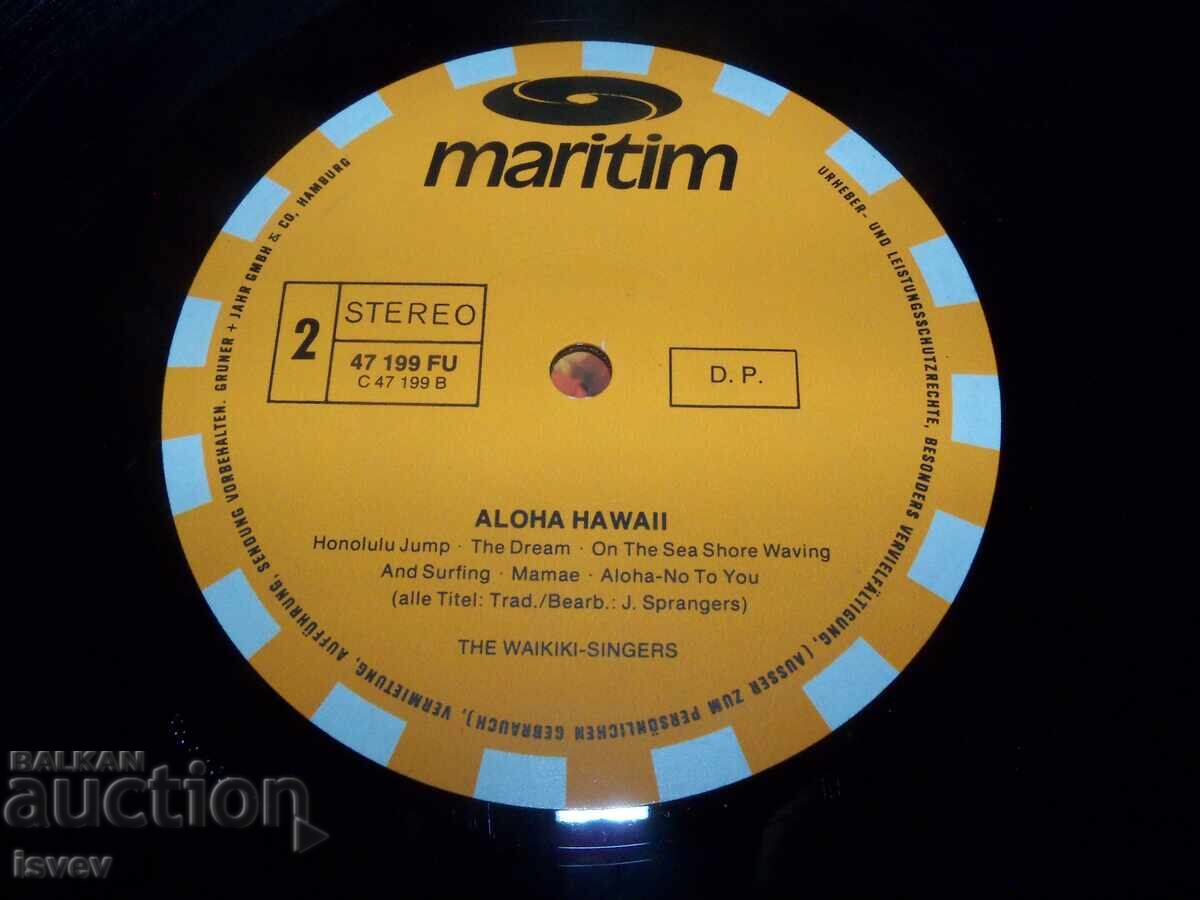 The Waikiki-Singers – Aloha Hawaii. 47 199 FU - 6