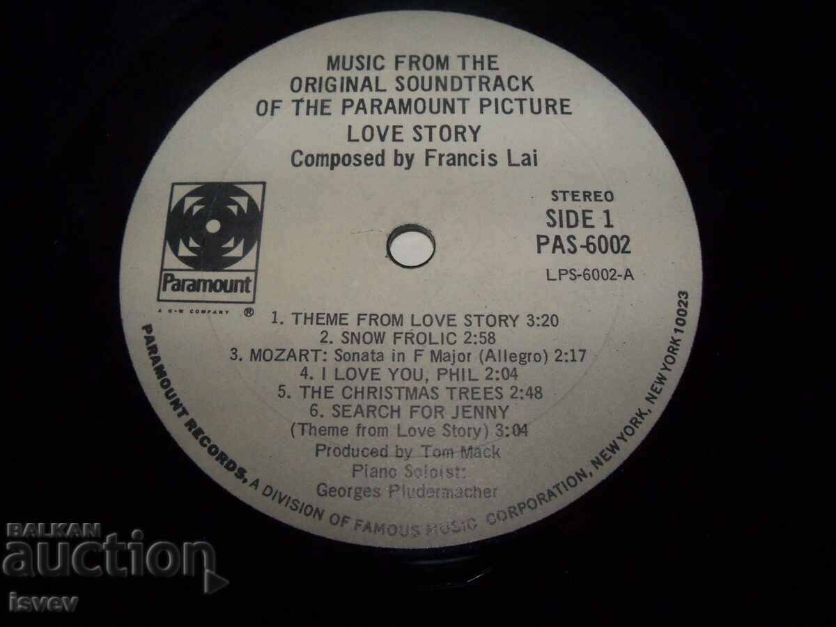 Music From The Original Soundtrack Of Love Story - 5