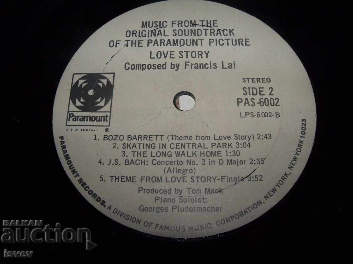 Music From The Original Soundtrack Of Love Story - 6