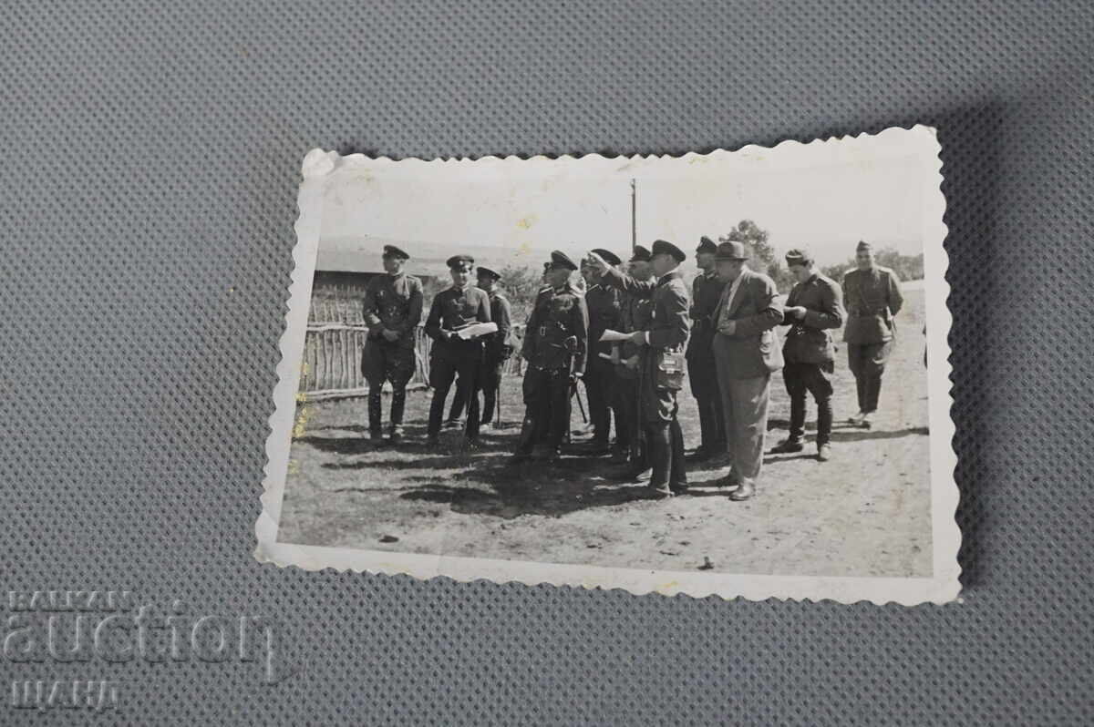 1943 Military Photo Soldiers Parade Uniform Saber