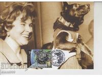 Postcard FDC Cosmos Dogs