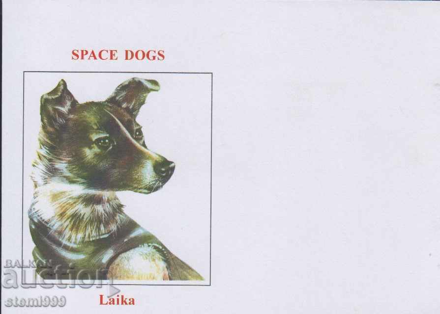 Mailing envelope FDC Space Dogs