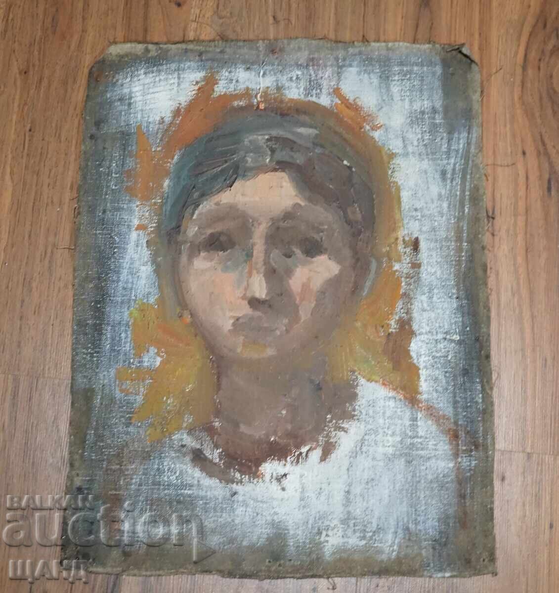 Old Master Double Painting Oil Paint Portrait Women Old Master Double Painting Oil Paint Portrait Women