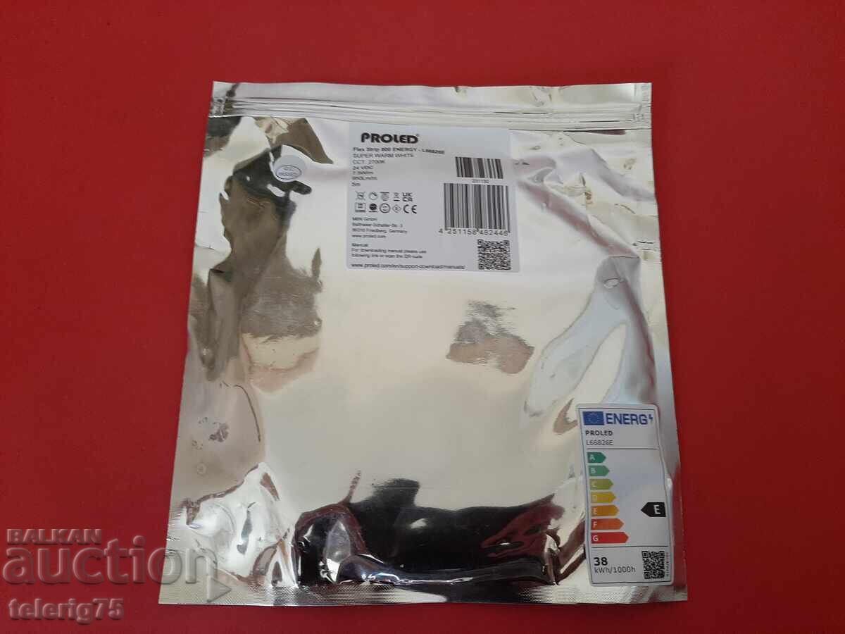 Bandă LED Profesională Germană 'PROLED', 24V, 7.5W/m, -5 metri Bandă LED Profesională Germană 'PROLED', 24V, 7.5W/m, -5 metri