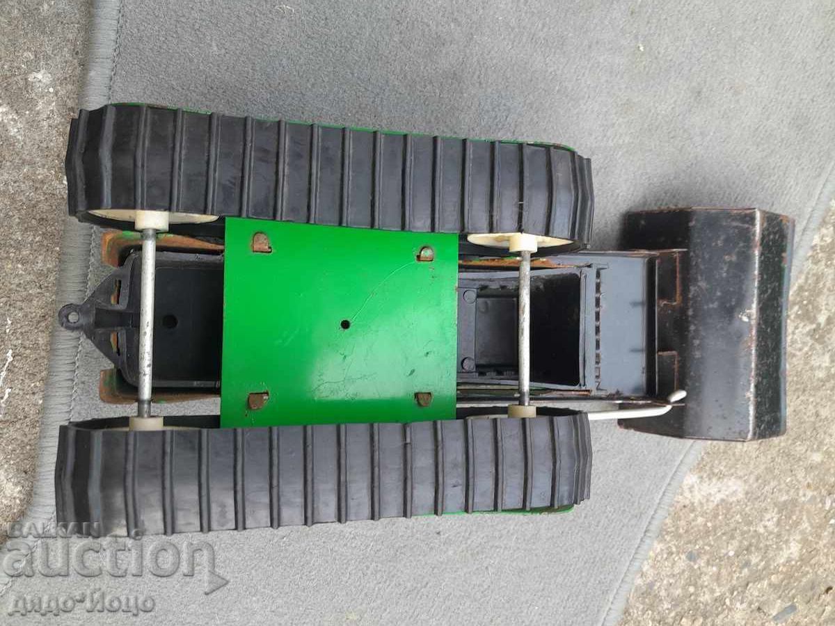 Licitație Vechiă Jucărie din tablă SOȚ Buldozer BULGAR Licitație Vechiă Jucărie din tablă SOȚ Buldozer BULGAR