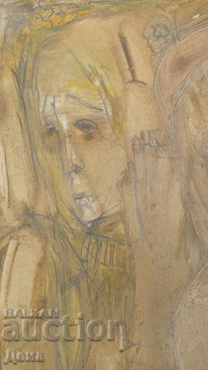 Pictură de Tsvetan Tsonev, 1983 cu preț 200.00 BGN | € 102.26