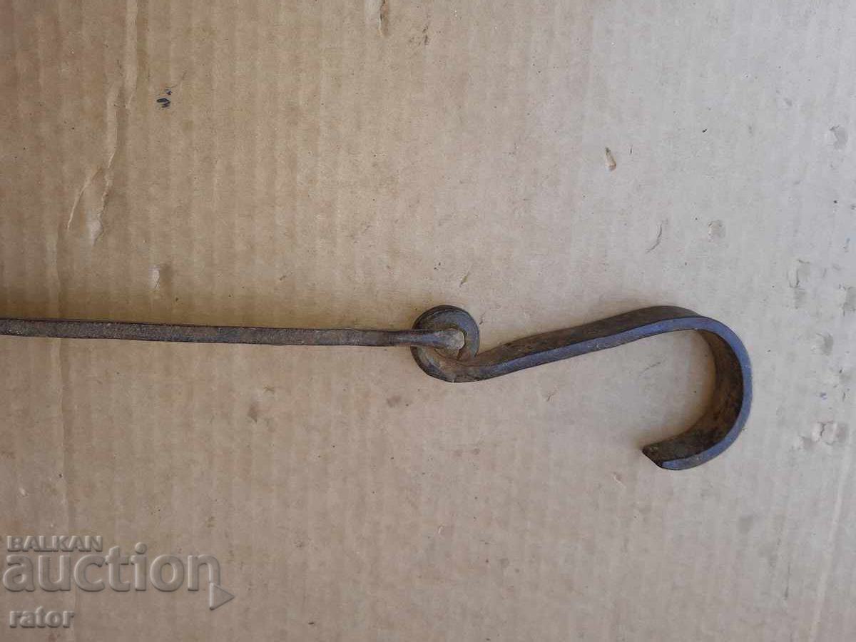 Delivery of Old wrought iron fireplace chain, sturdy