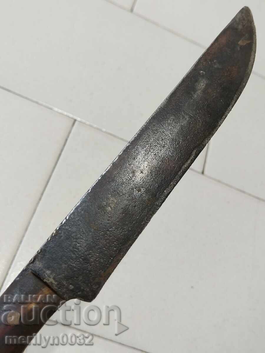 Cuțit de cioban fără teacă, mânere din corn de bivol - 7 Cuțit de cioban fără teacă, mânere din corn de bivol - 7