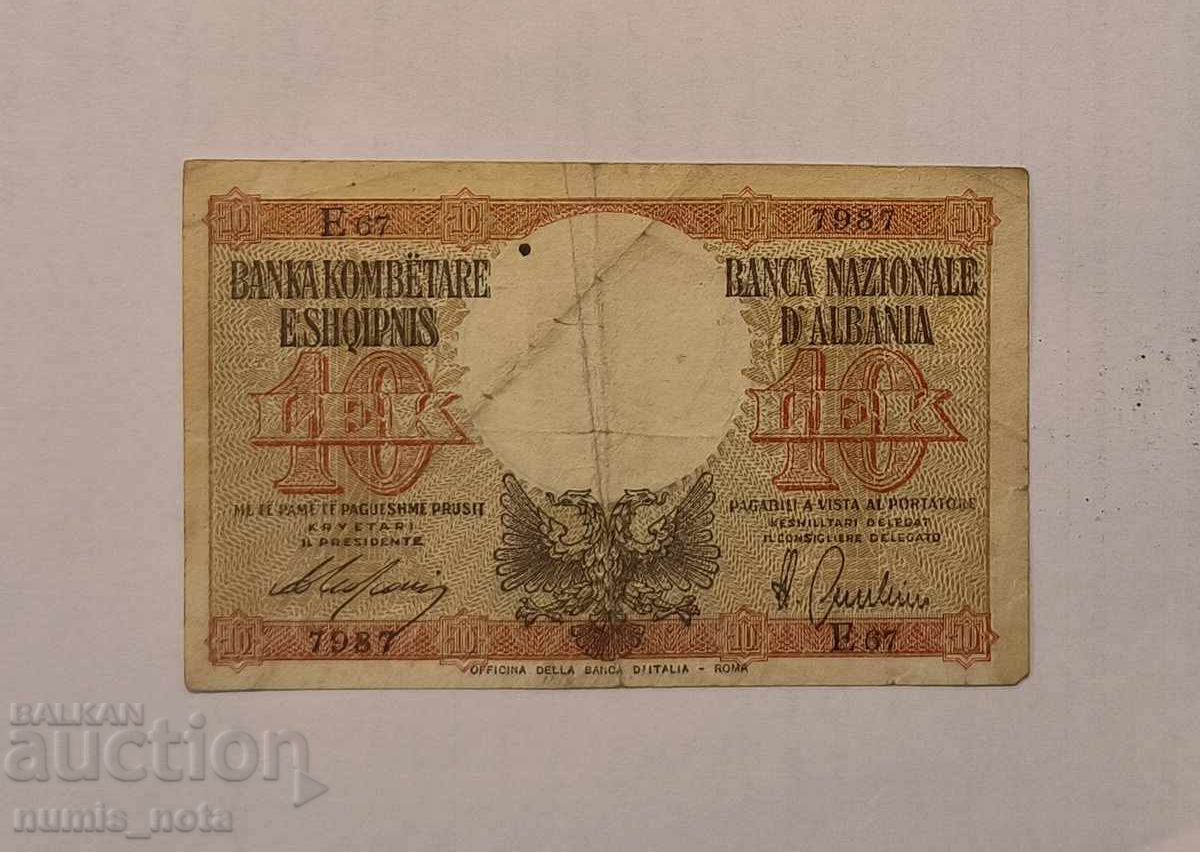 Αλβανία 10 λεκ 1940 godina