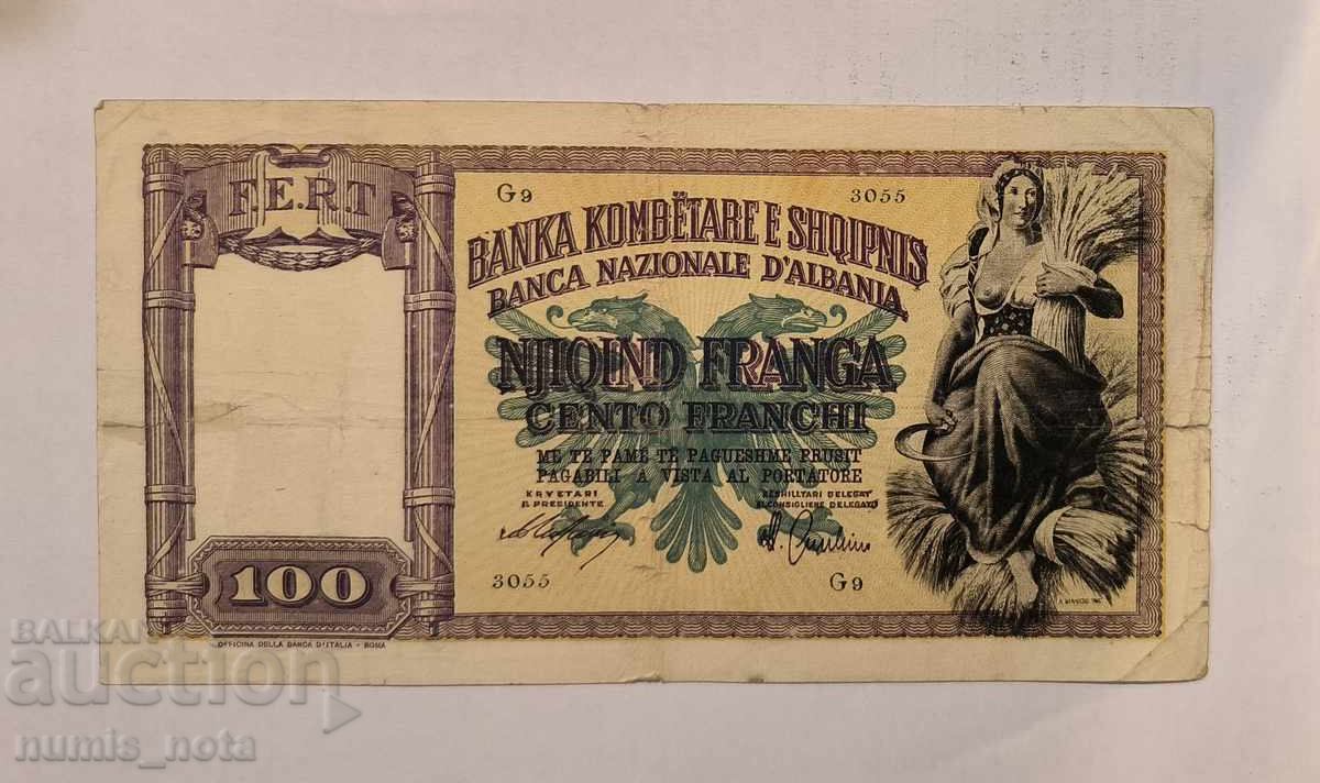 Αλβανία 100 φράγκα 1940