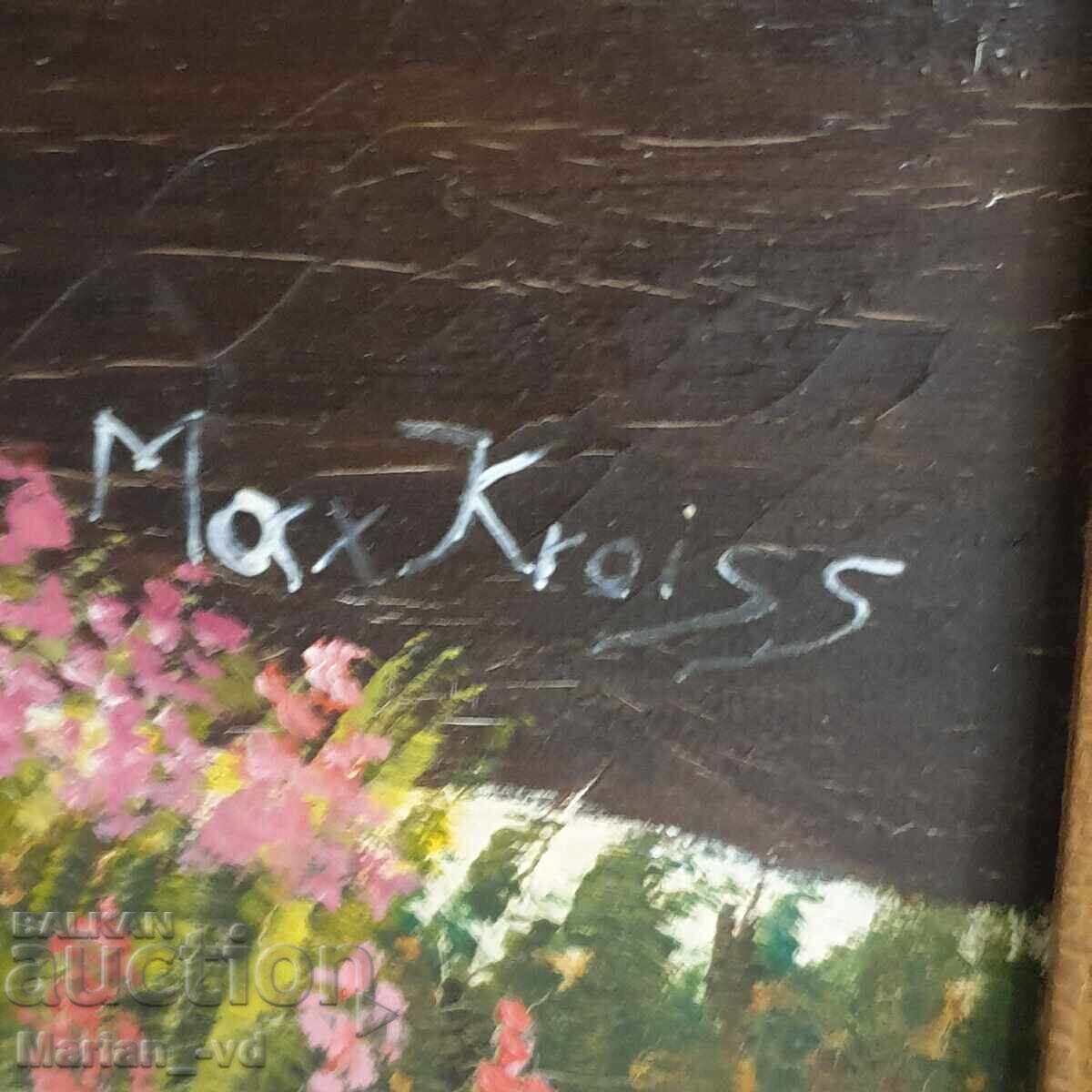 Tablou vechi ulei/pânză, semnat - 5