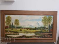 Tablou vechi ulei/pânză, semnat