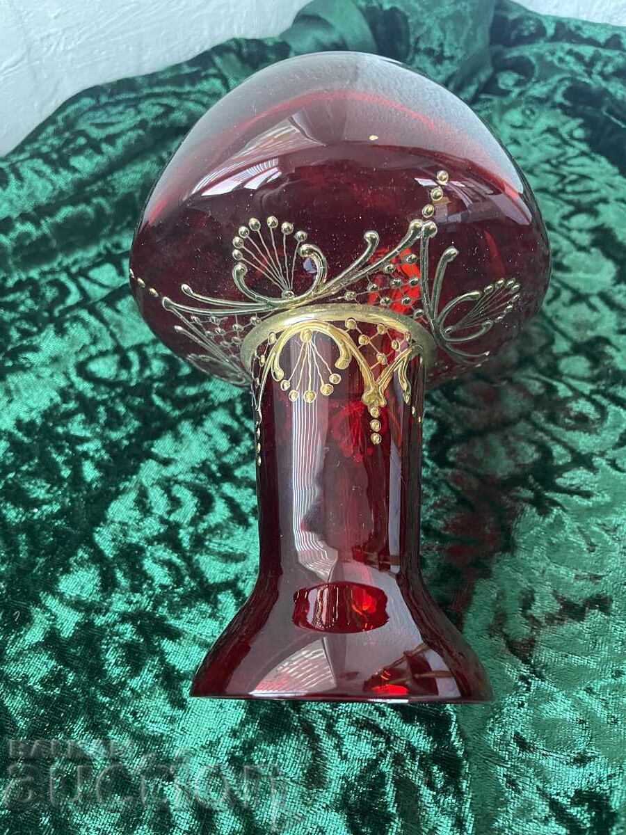 Licitație Vază - 15cm, decorație aurie, bg