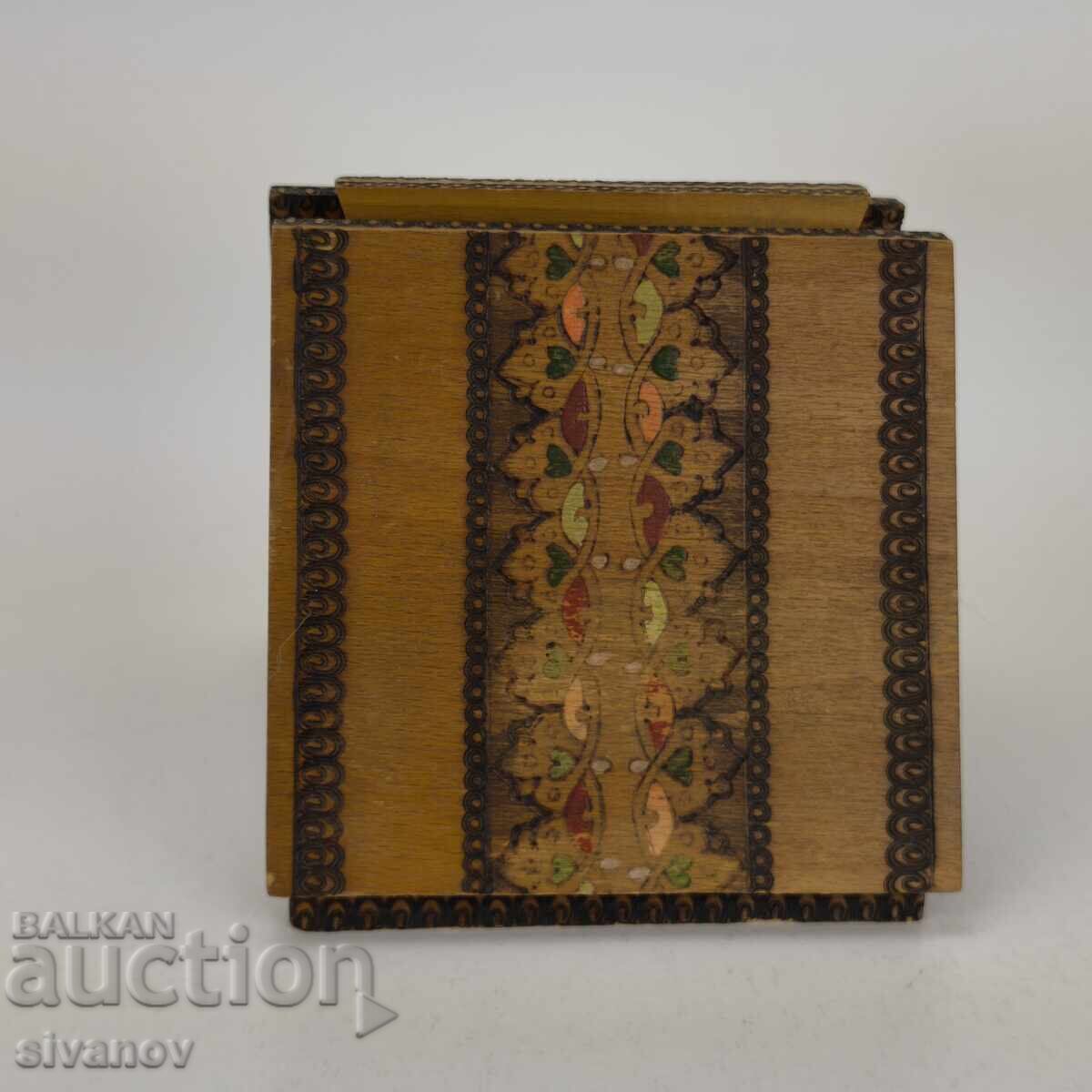 Old wooden cigarette box #5975 with price 24.99 BGN | € 12.78