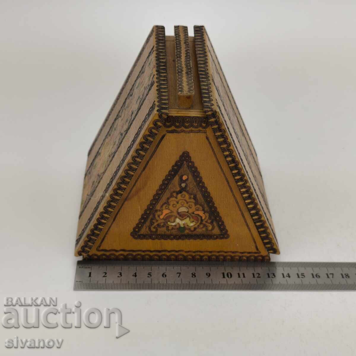 Old wooden cigarette box #5975 - 6