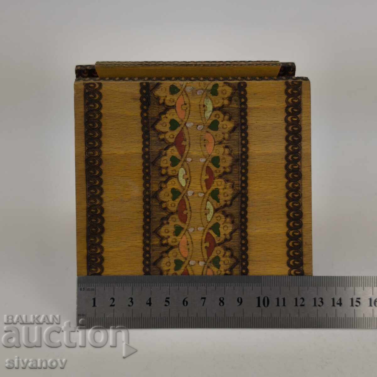 Old wooden cigarette box #5975 - 7