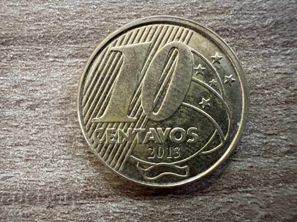 Бразилия - 10 сентавос (2013) Бразилия - 10 сентавос (2013)